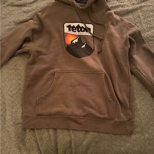 Teton Men's Brown Graphic Hoodie